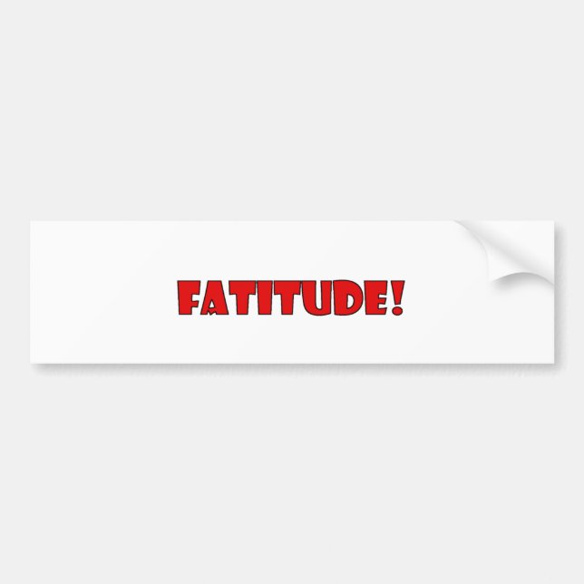 PEGATINA PARA COCHE ¡FATITUD! (Frente)