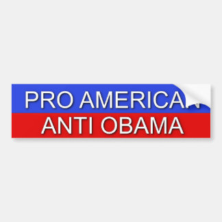 PEGATINA PARA COCHE FAVORABLE AMERICANO….OBAMA ANTI