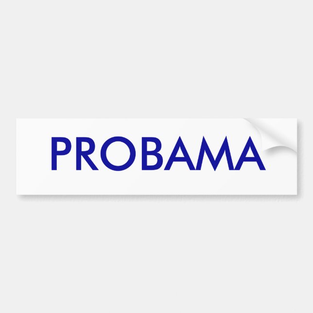 Pegatina Para Coche Favorable bumpersticker de Obama (Frente)