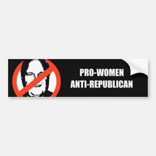 Pegatina Para Coche Favorable-Mujeres Anti-Republicanas