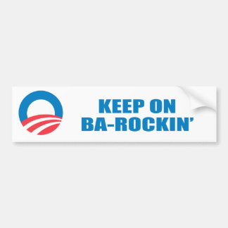 Pegatina Para Coche Favorable-Obama - GUARDE EN BA-ROCKIN