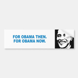 Pegatina Para Coche Favorable-Obama - PARA OBAMA ENTONCES. PARA OBAMA