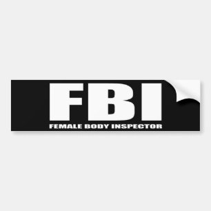 PEGATINA PARA COCHE FBI