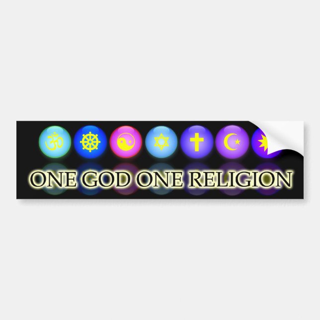 Pegatina Para Coche Fe Bumpersticker de Baha'i (Frente)