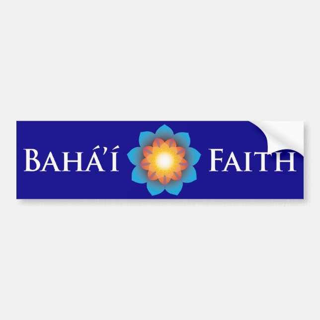 Pegatina Para Coche Fe de Bahá'í (Frente)