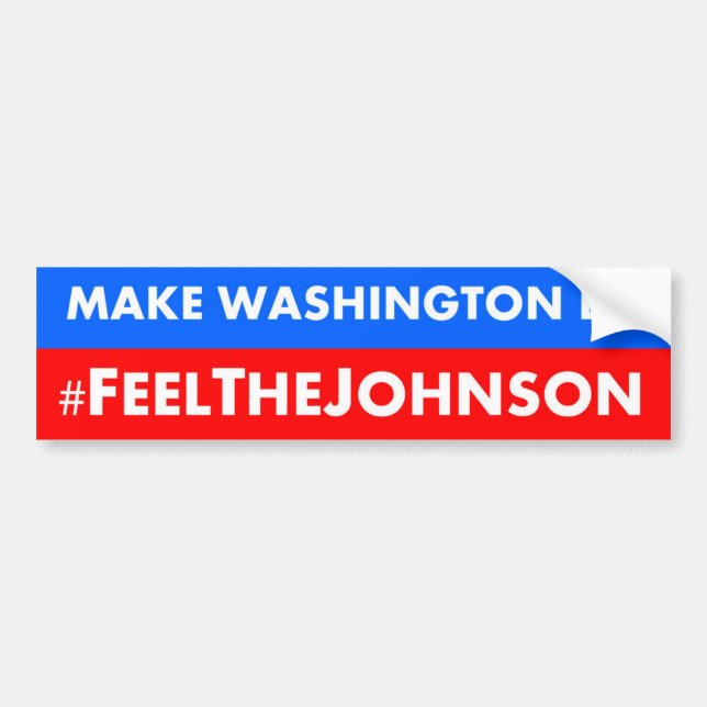 Pegatina Para Coche #feelthejohnson Gary Johnson 2016 (Frente)