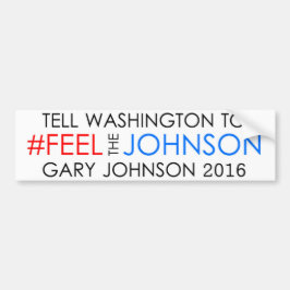Pegatina Para Coche #feelthejohnson Gary Johnson 2016