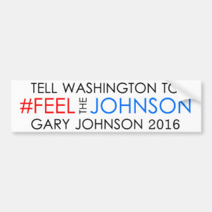 Pegatina Para Coche #feelthejohnson Gary Johnson 2016