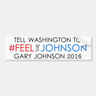 Pegatina Para Coche #feelthejohnson Gary Johnson 2016