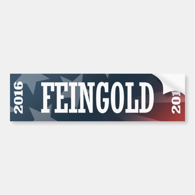 Pegatina Para Coche Feingold - Russ Feingold 2016 (Frente)