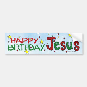 Pegatina Para Coche Feliz cumpleaños Jesús