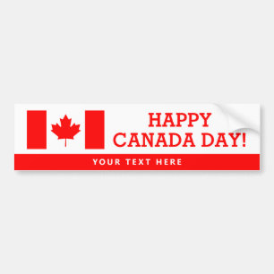 Pegatina Para Coche Feliz Día de Canadá bandera patriótica canadien
