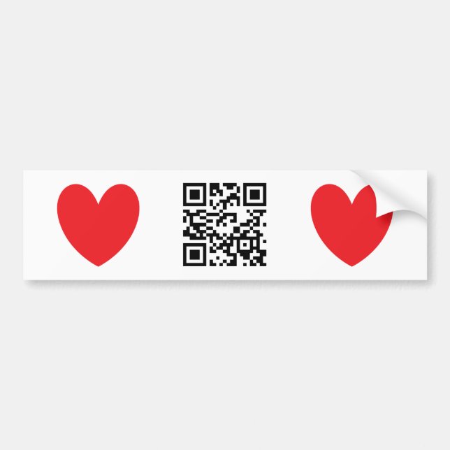 Pegatina Para Coche Feliz Día de San Valentín - Inglés (Frente)