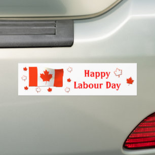 Pegatina Para Coche Feliz Día del Trabajo