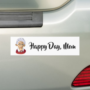 Pegatina Para Coche Feliz día, humor del día de la madre