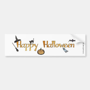 Pegatina Para Coche Feliz Halloween