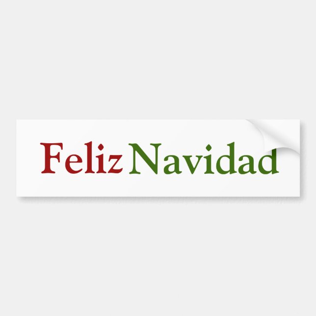 Pegatina Para Coche Feliz Navidad (Frente)
