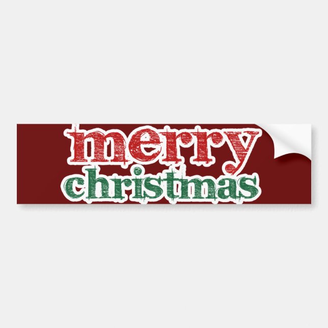 Pegatina Para Coche Feliz Navidad (Frente)