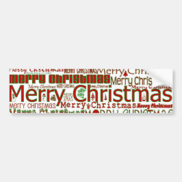 Pegatina Para Coche Feliz Navidad Bumper Sticker