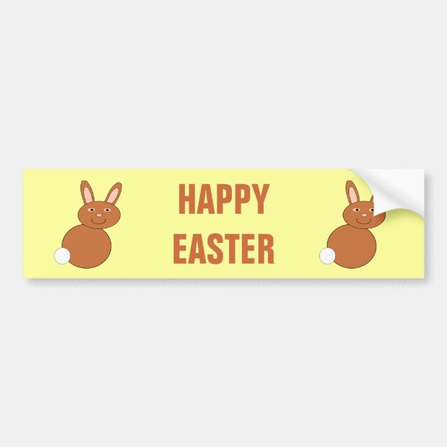 Pegatina Para Coche Feliz Personalizado Bumper Sticker (Frente)
