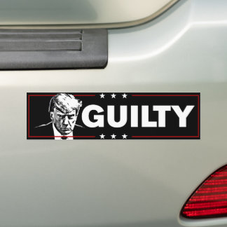 Pegatina Para Coche Felon Trump es culpable contra Trump