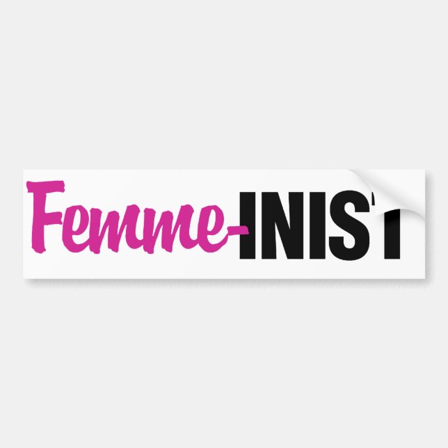 Pegatina Para Coche Feminista (Frente)