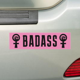 Pegatina Para Coche Feminista de Badass