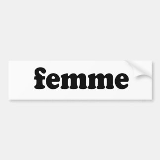 PEGATINA PARA COCHE FEMME