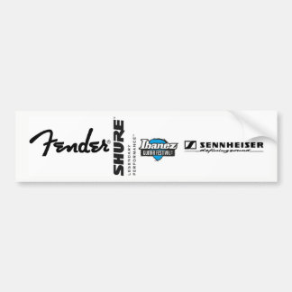 Pegatina Para Coche Fender shure Ibanez Bumper Sticker