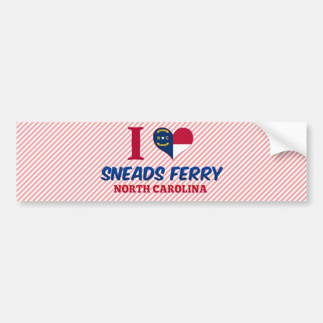 Pegatina Para Coche Ferry Sneads, Carolina del Norte (Frente)