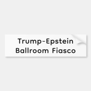 Pegatina Para Coche Fiasco del Salón de Trump-Epstein Hankamer Artjunk