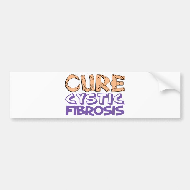 Pegatina Para Coche Fibrosis quística de la curación (Frente)