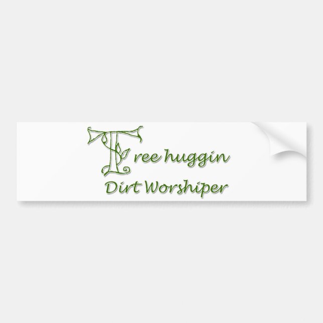 Pegatina Para Coche Fiel de la suciedad de Huggin del árbol (Frente)