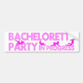 Pegatina Para Coche Fiesta de Bachelorette en curso