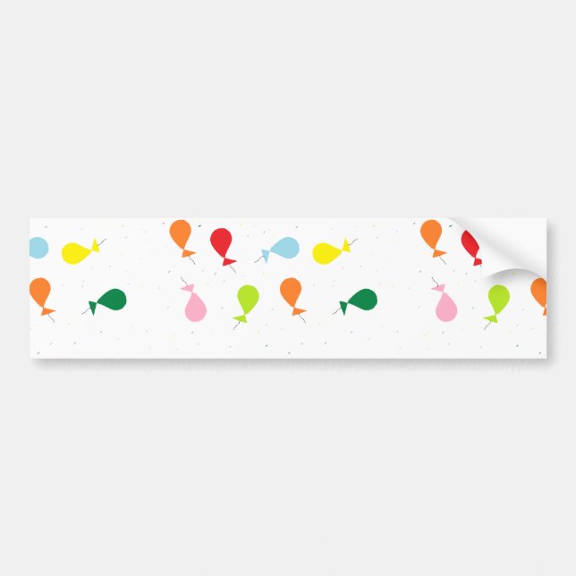 Pegatina Para Coche Fiesta de globo (Frente)
