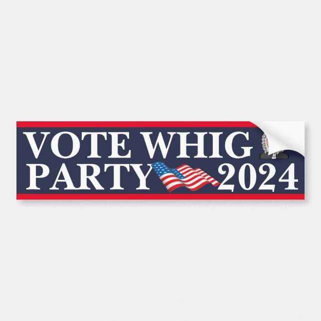 Pegatina Para Coche Fiesta de Vote Whig 2024 (Frente)