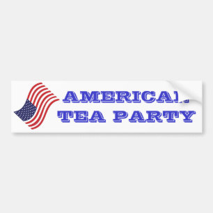 Pegatina Para Coche FIESTA DEL TÉ Pegatina-AMERICANA de parachoques