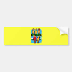 PEGATINA PARA COCHE FIESTA PARROTS