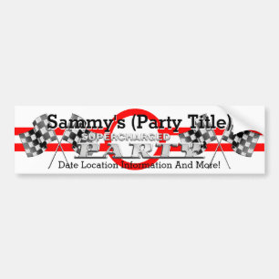 Pegatina Para Coche Fiesta sobrealimentado personalizado del