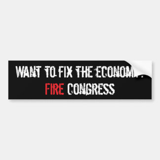 Pegatina Para Coche Fije la economía, congreso del fuego