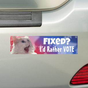 Pegatina Para Coche ¿Fijo? Prefiero votar