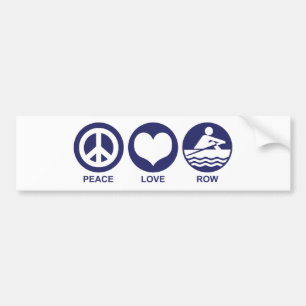 Pegatina Para Coche Fila de amor de paz