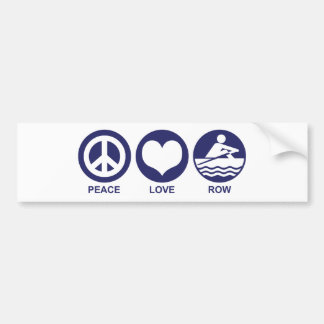 Pegatina Para Coche Fila de amor de paz