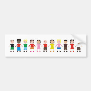 Pegatina Para Coche Fila infantil