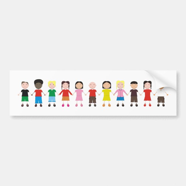 Pegatina Para Coche Fila infantil (Frente)