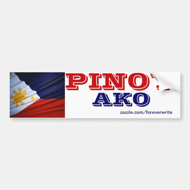 Pegatina Para Coche Filipinas Pinoy ako (Frente)