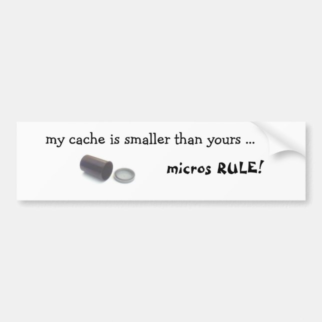 Pegatina Para Coche FilmCanister, mi escondrijo es más pequeño que el (Frente)