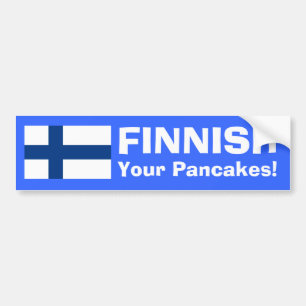 Pegatina Para Coche ¡FINLANDÉS sus crepes!