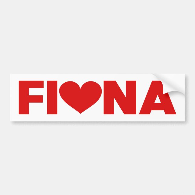Pegatina Para Coche Fiona Love (Frente)