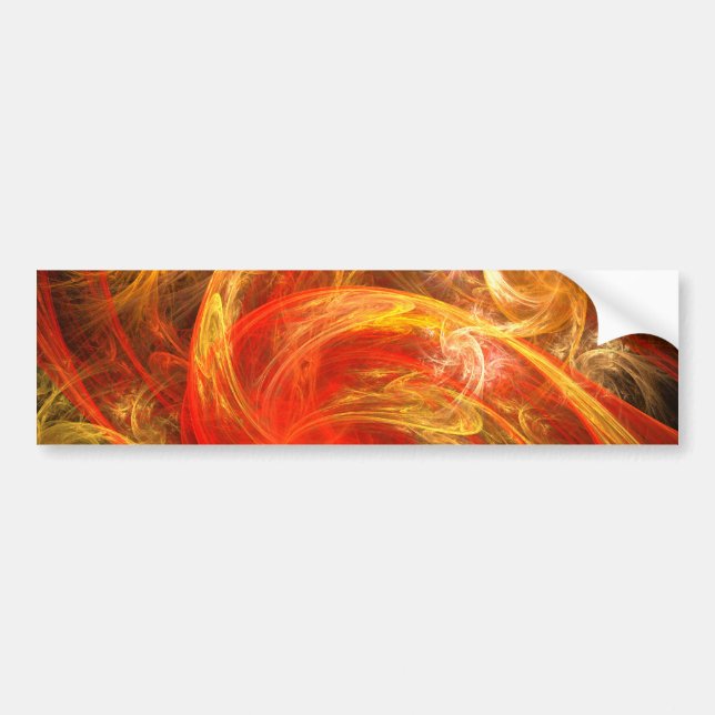 Pegatina Para Coche Firestorm Nova Abstract Art Bumper Sticker (Frente)